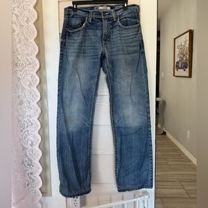 BKE Men's Classic Blue Straight Jeans